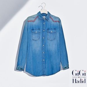 Tommy x Gigi Hadid Denim Shirt Long Sleeve